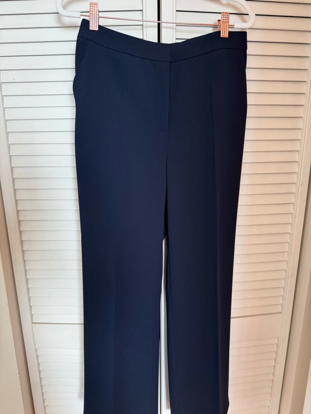 Luisa Spagnoli Navy Straight-Leg Dress Pants. Never Worn.